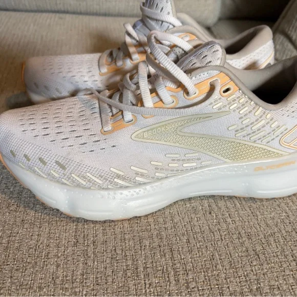 Brooks Women's Athletic Shoes - White and Orange - Picture 2 of 4